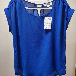 Pink Rose - Women's Blouse - Blue - NWT - L